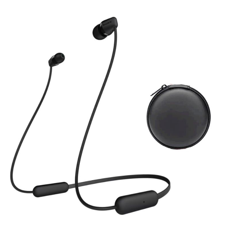 SONY - Audífonos Bluetooth Sony Wi-C200 Negro Y Estuche_