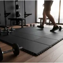QRUBBER - Plancha Multiuso Uniones 90cmx90cmx16mm Negro