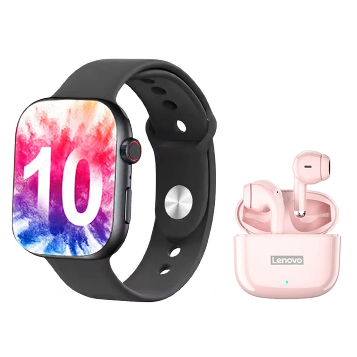 LENOVO - Lenovo LP40 PRO P Audífonos Bluetooth y S10 reloj inteligente B