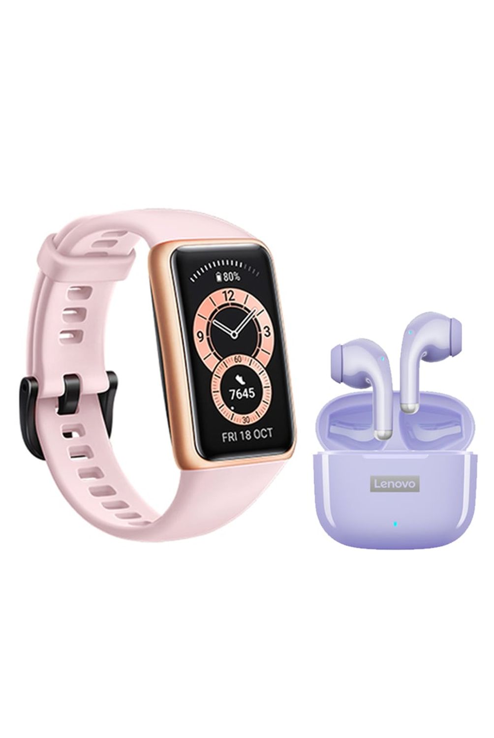 HUAWEI Smartwatch Band 6 Huawei Rosado + Audífonos inalámbricos