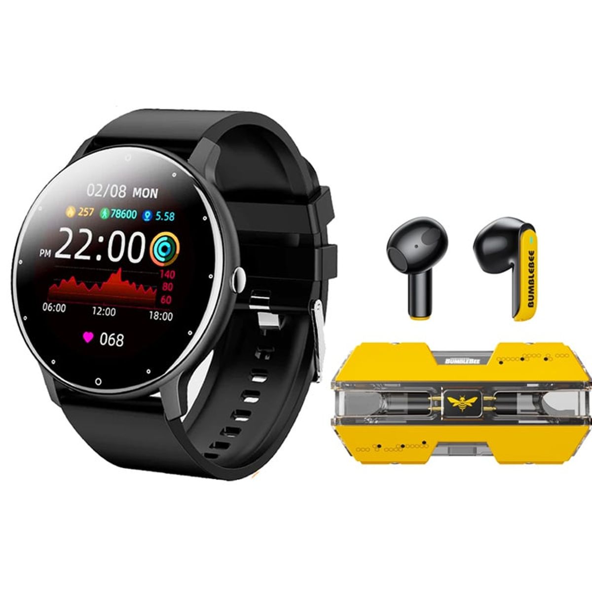 TRANSFORMERS - TRANSFORMERS TF-T01 Bee y Toumi Fit 2-P Reloj inteligente