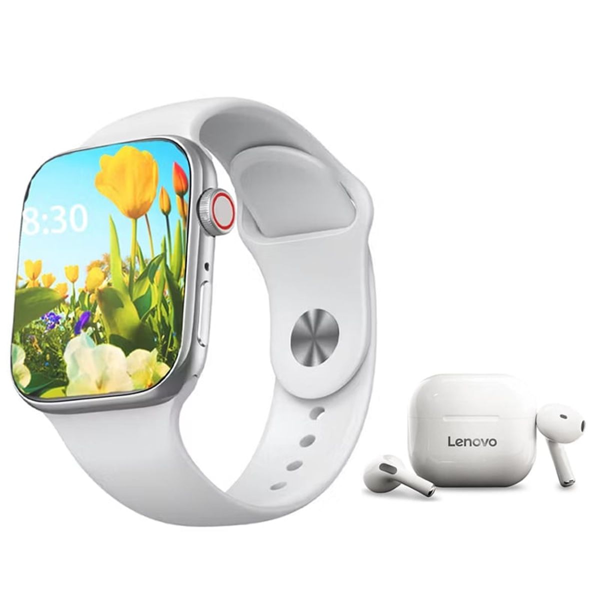 LENOVO - Audífonos Lenovo LP40-Blanco y Toumi Watch S9 Pro-Blanco