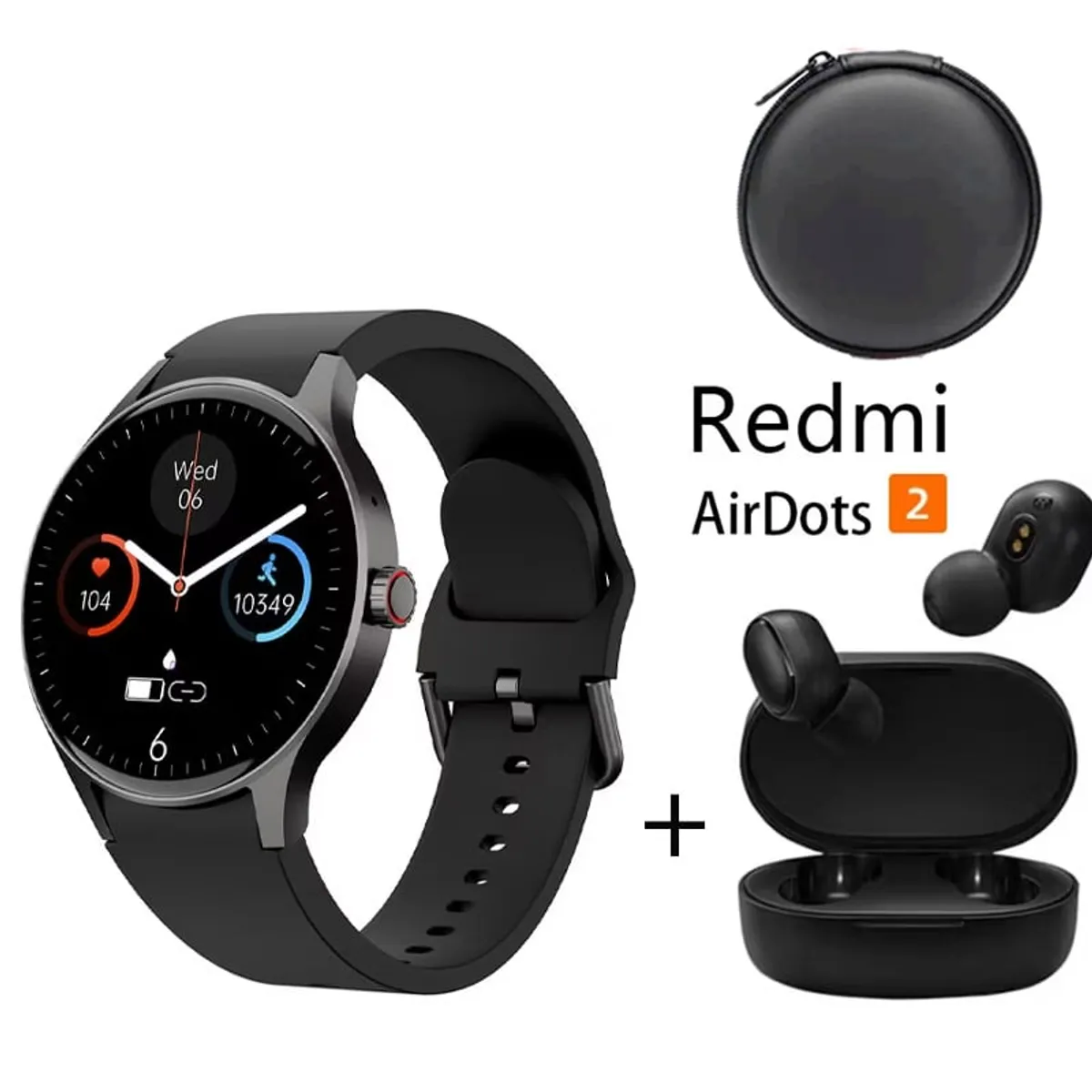 XIAOMI - Smartwatch Y80-B y Audifonos Redmi AirDots 2 y Estuche