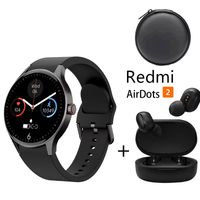 Smartwatch Y80-B y Audifonos Redmi AirDots 2 y Estuche