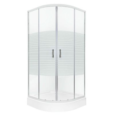 Imagen 2 del producto Shower 90x90 Curvo Elegant Líneas Rectas con Receptáculo