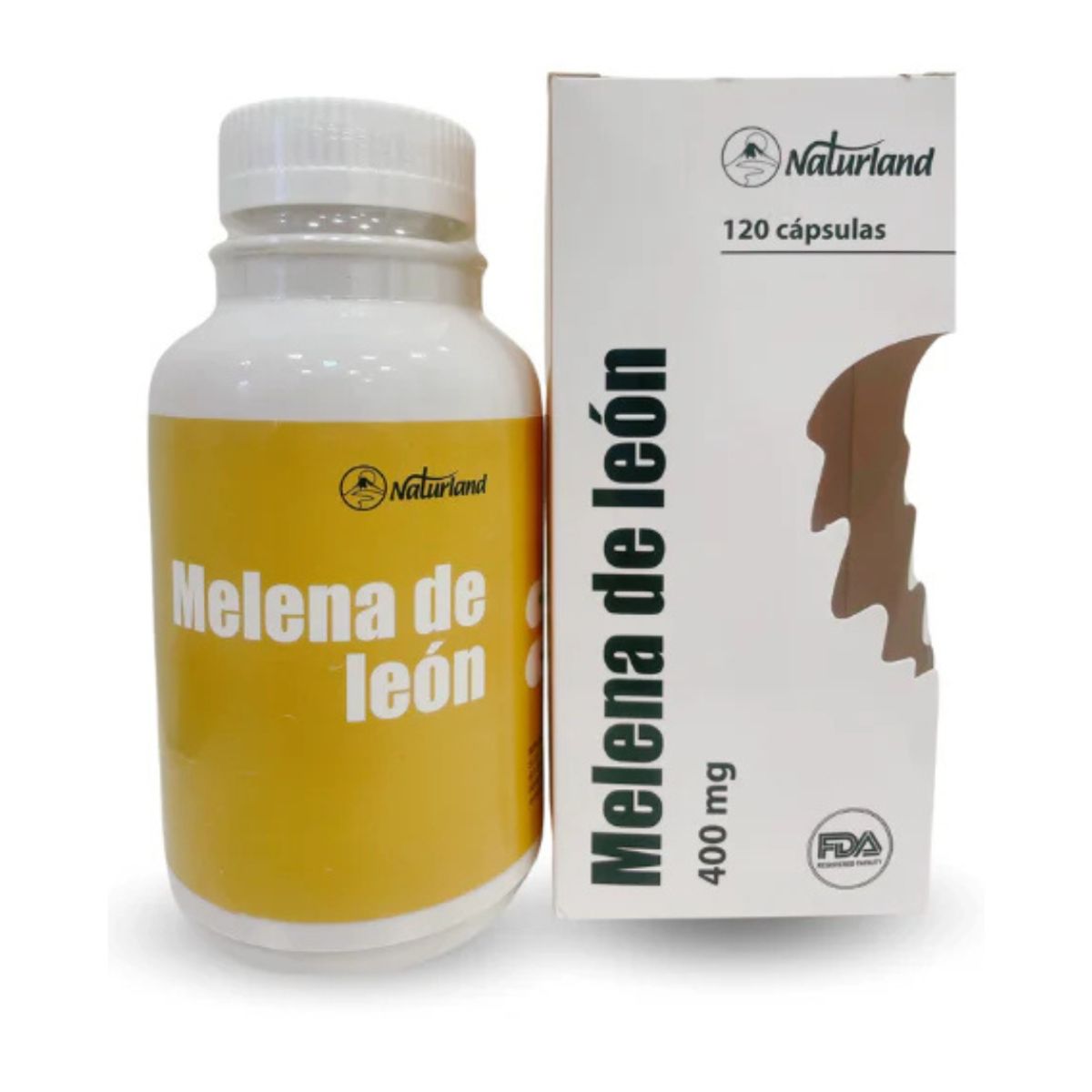 GENERICO - Melena   De   León 400Mg 120 Cápsulas Naturland