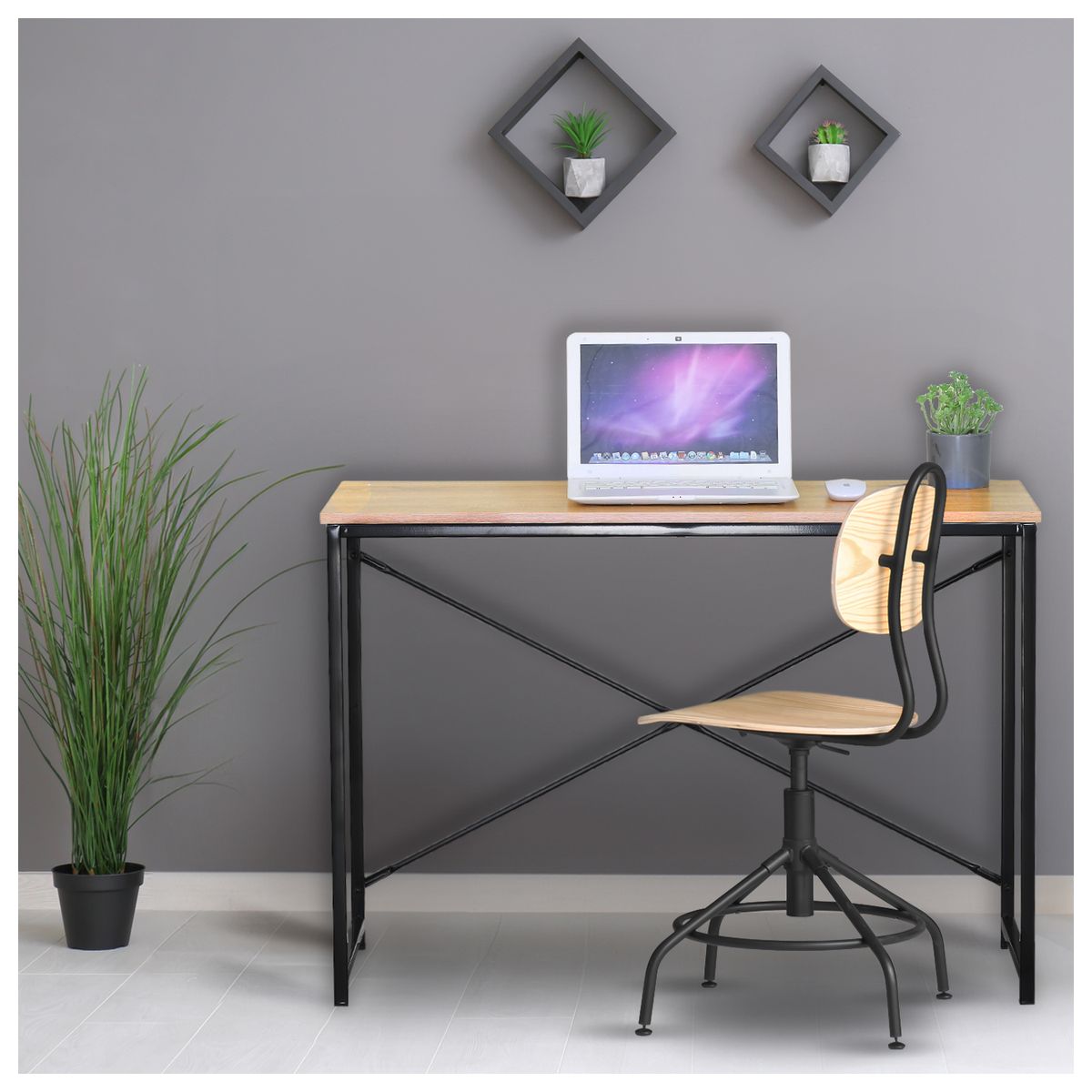 NOVAHUS - Escritorio Industrial Iron 71.5 x 100 x 40 cm