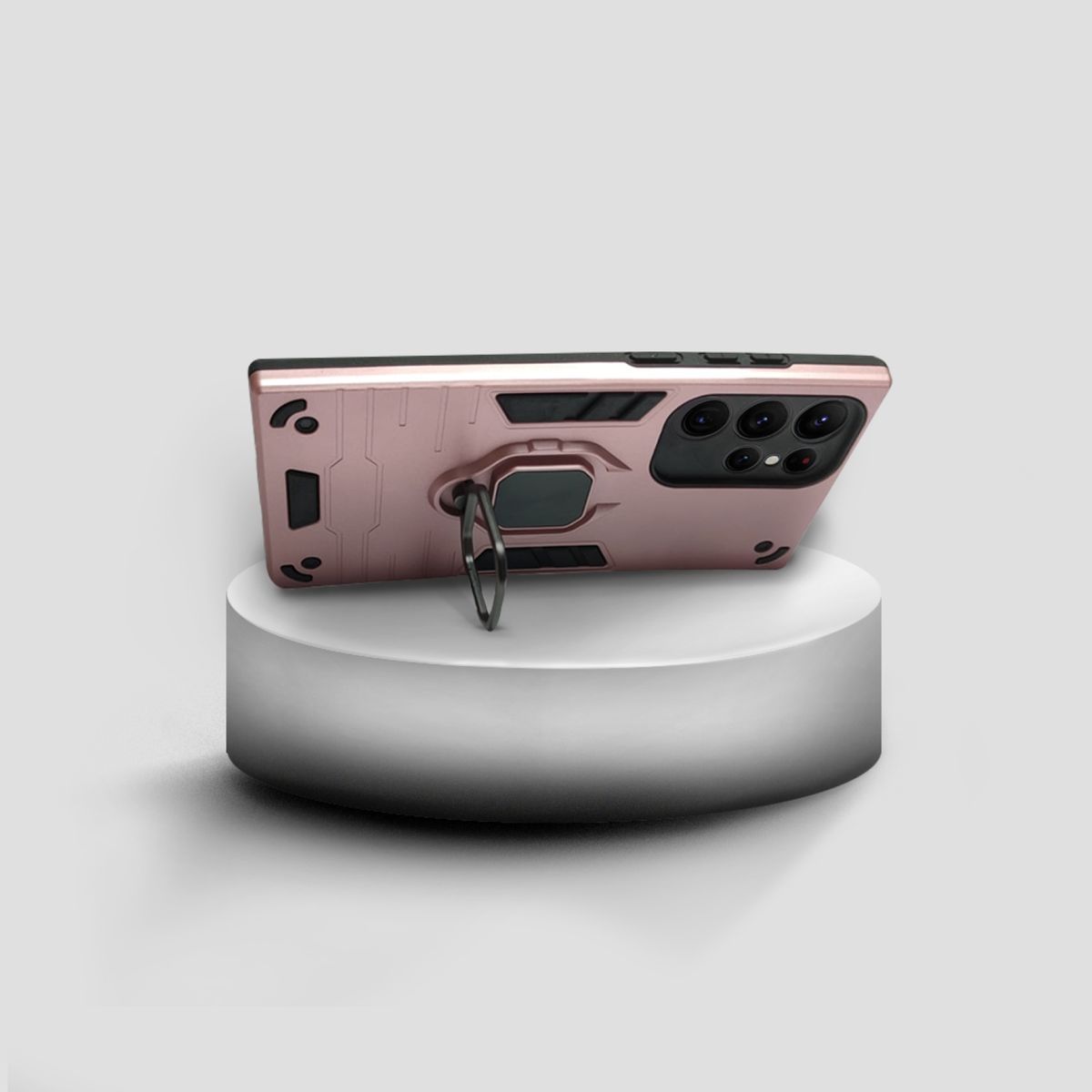 GENERICO - CARCASA ANILLO ANTIGOLPE PARA CELULAR SAMSUNG S22 ULTRA COLOR COBRE