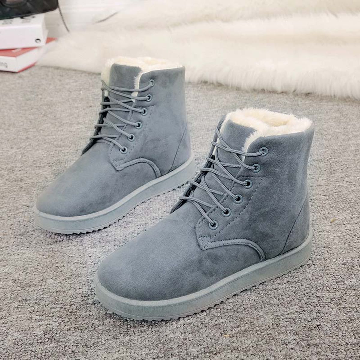 SHANDIAN - Bota temica chiporro mujer zapatos Beige