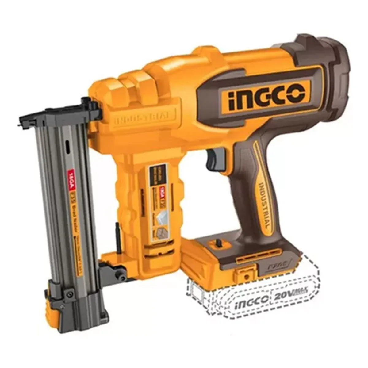 INGCO - Pistola Clavadora Inalámbrica 15-35mm 20v Ingco Cbnli2005
