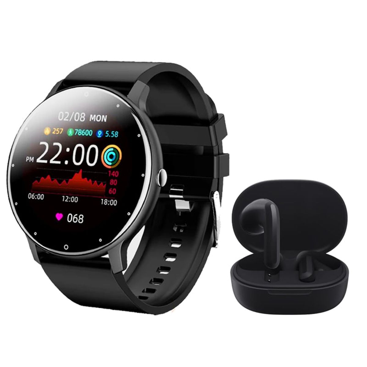 XIAOMI - Audifonos bluetooth xiaomi buds 4 lite y Zl02 reloj inteligente