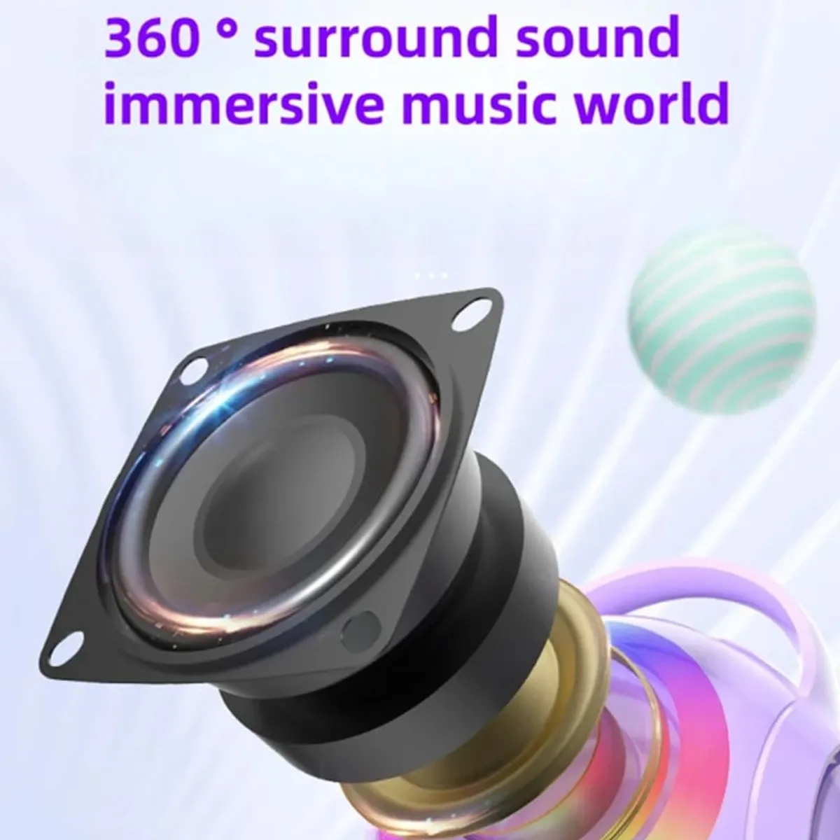 BRO TOUMI - KUROMI BT karaoke speaker y 1 microphones y Cámara Kuromi Digital