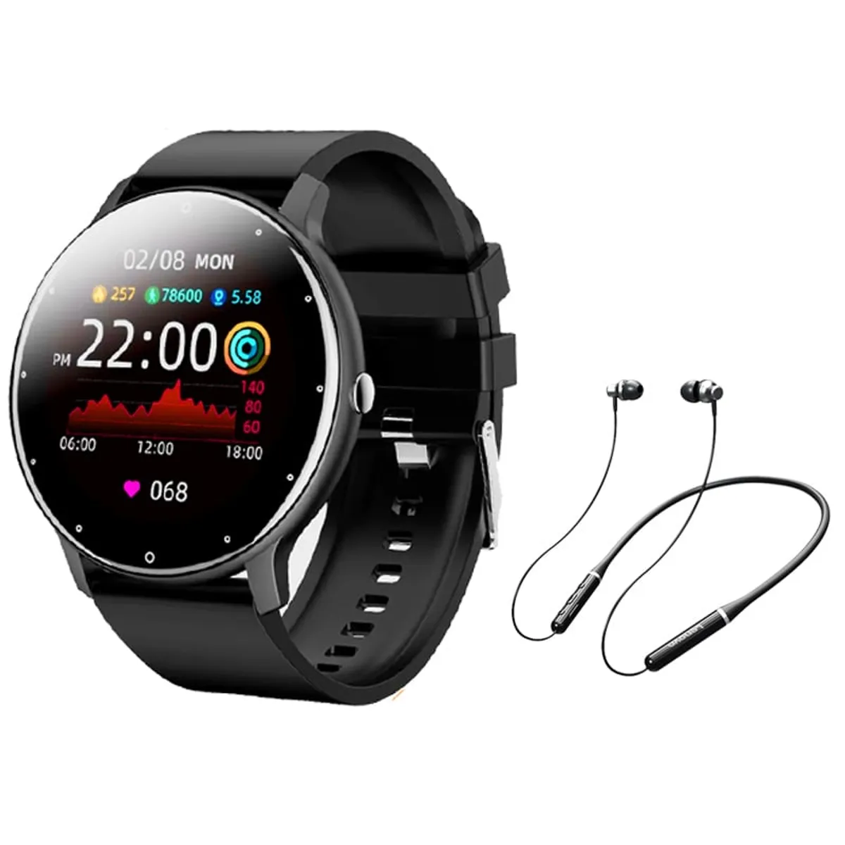 LENOVO - Audífonos Lenovo HE05 y Smartwatch Toumi Fit 2