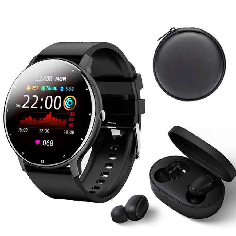 Airdots 2 Tws Audifonos y Toumi Fit 2-B Reloj inteligente y Estuche