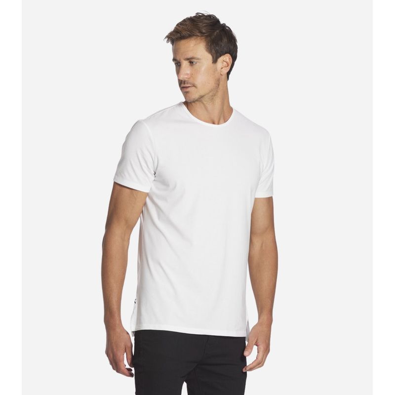 CREA PRINT - POLERA 100 % ALGODON MC HOMBRE BLANCO