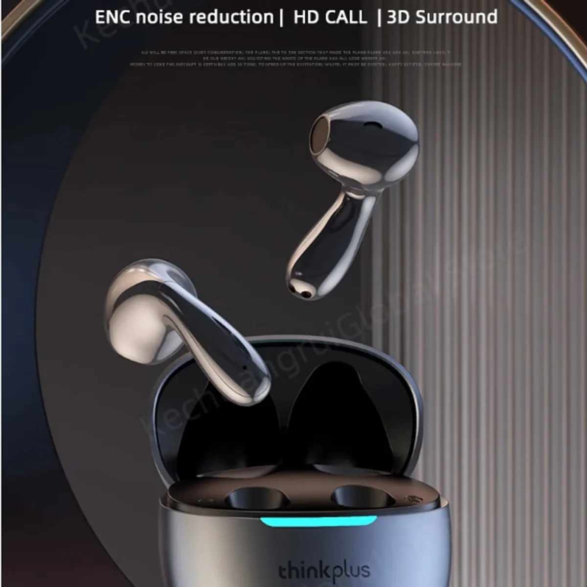 LENOVO - Audífonos Lenovo LP48 Tws Auriculares Bluetooth 54 Earphone-Negro