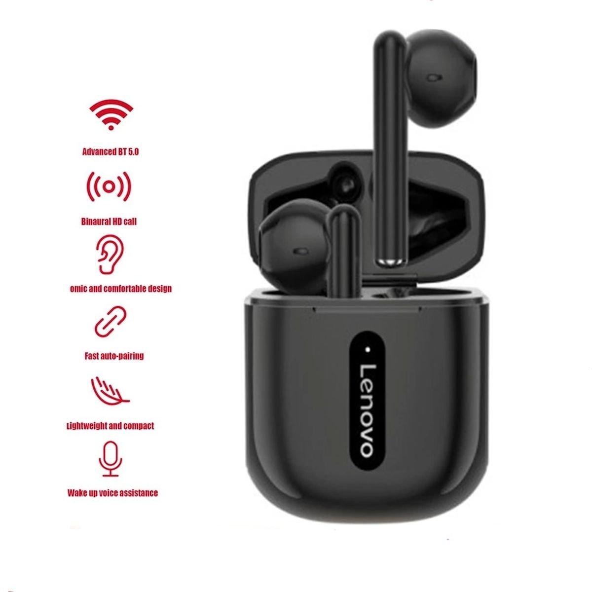 LENOVO - Audífonos Lenovo XT83 Bluetooth - Negro