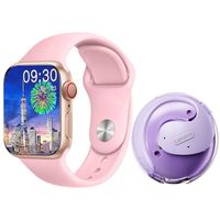 Audífonos X15 PRO-Morado y Toumi S9 Pro-P Reloj inteligente