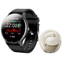 Audífonos X15 PRO-Blanco y Toumi Watch Fit 2-B Reloj inteligente