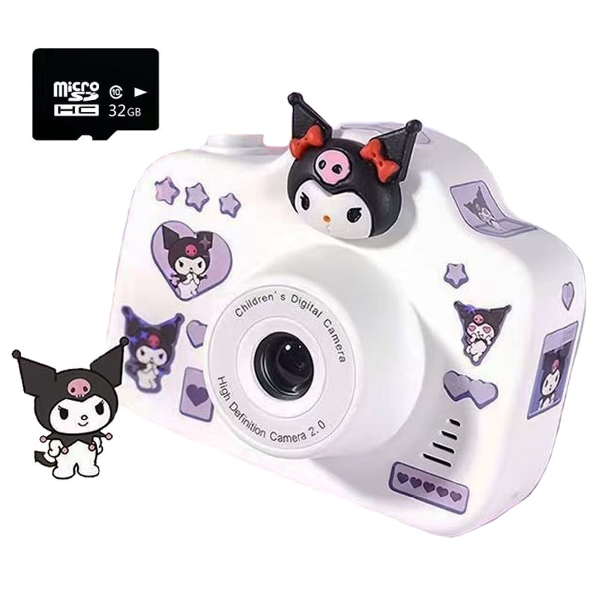 BRO TOUMI - Toumi Cámara Kuromi Digital HD de 20 mp1080p MP3 TF-Morado