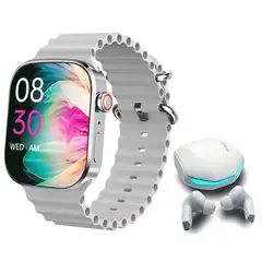 LENOVO - Audífonos GM2 PRO-Blanco y Toumi I9 PRO-W Reloj inteligente