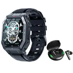 LENOVO - XT92 De Audífono tws y Toumi GT3 Reloj inteligente-Negro