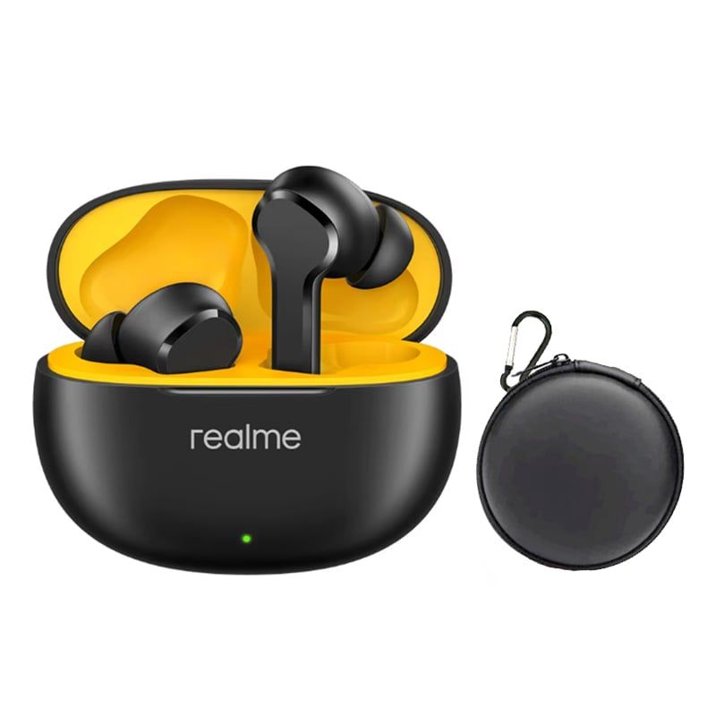 REALME - Audífonos Anc Realme T100-Negro Y Estuche