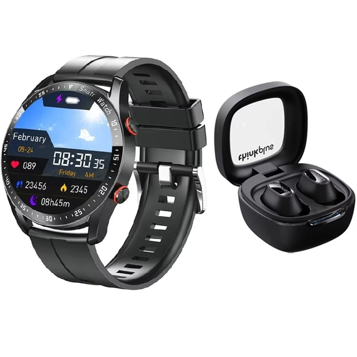 LENOVO - Audífonos Lenovo XT62 - Negro + Toumi Smartwatch