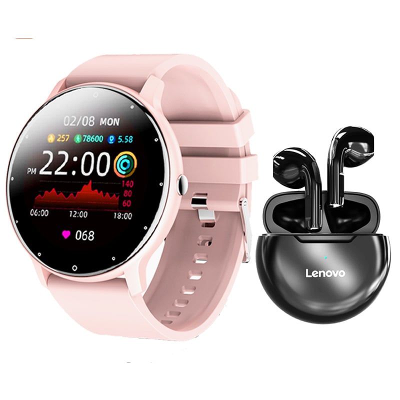 LENOVO - Audífonos Lenovo HT38 De Tws y Toumi Fit 2-P watch Reloj inteligente_