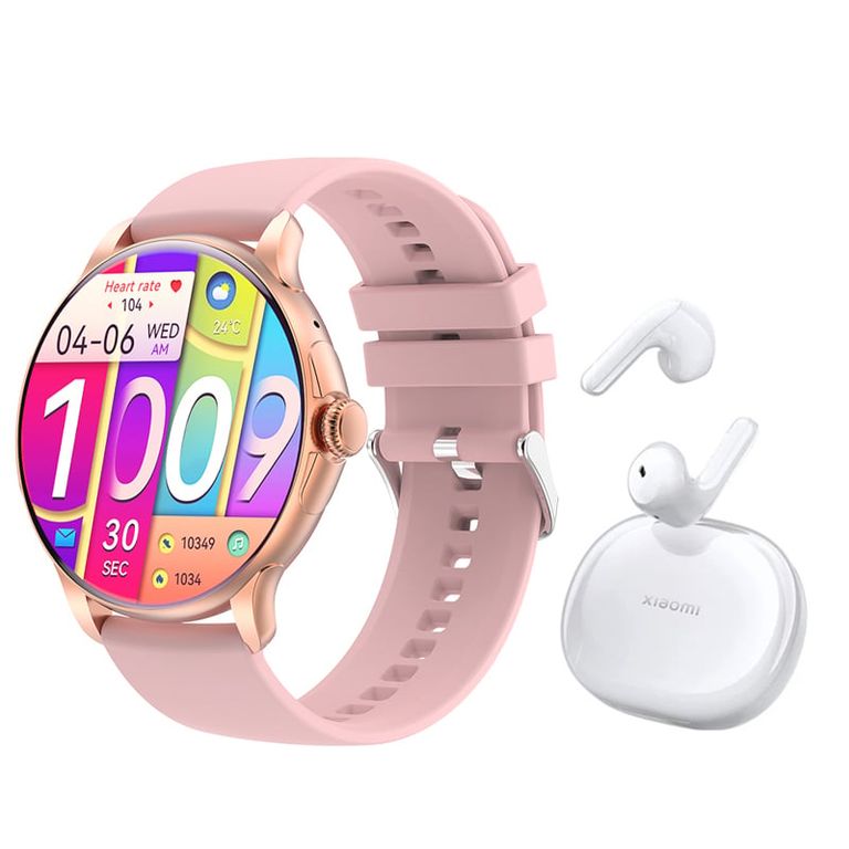 Air 3 SE De Audífonos tws y Toumi Watch GT-H9-Rosa