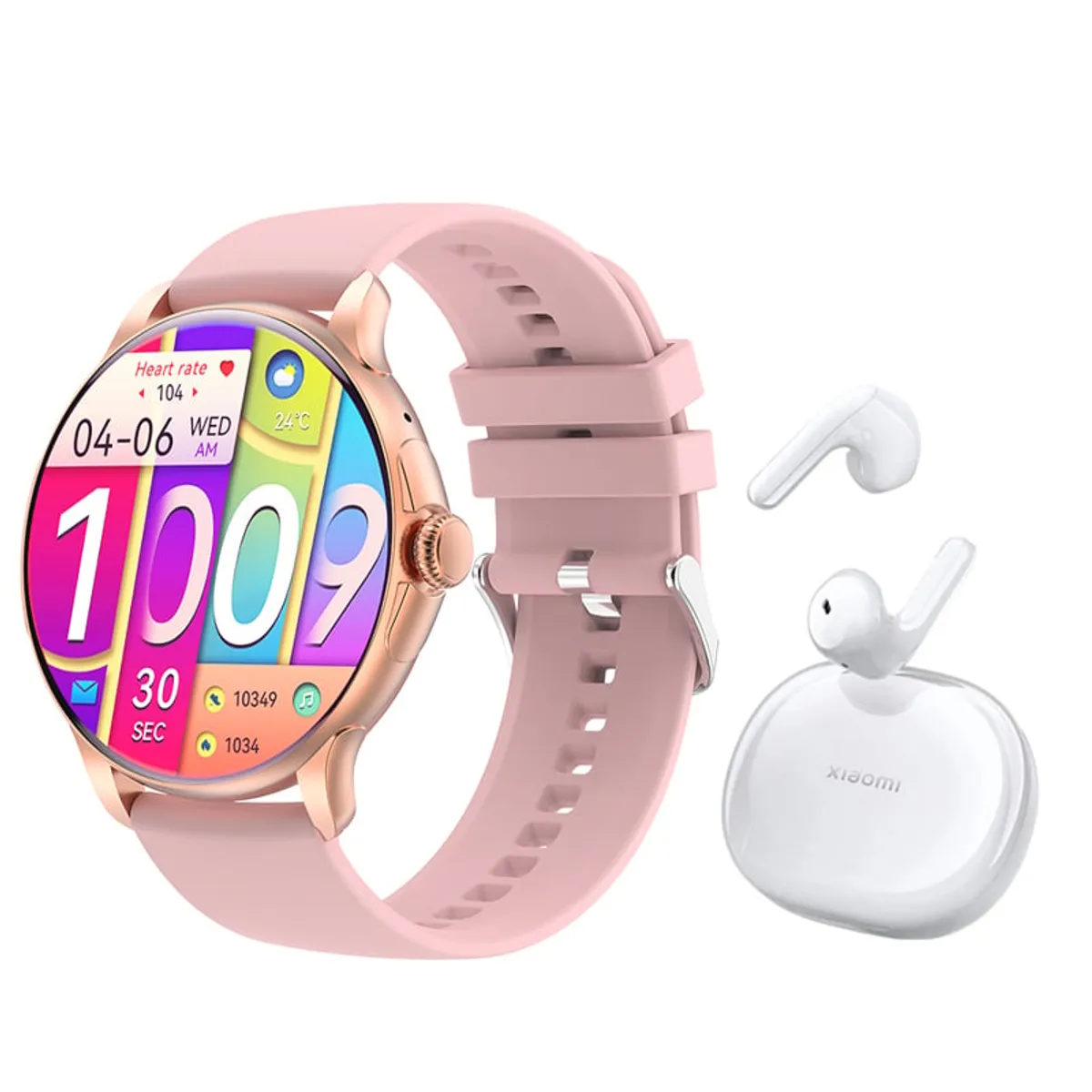 XIAOMI - Xiaomi Air 3 SE De Audífonos tws y Toumi Watch GT-H9-Rosa