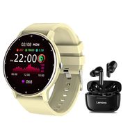 Audífonos xt90 de tws-Negro y toumi fit 2 watch-Y