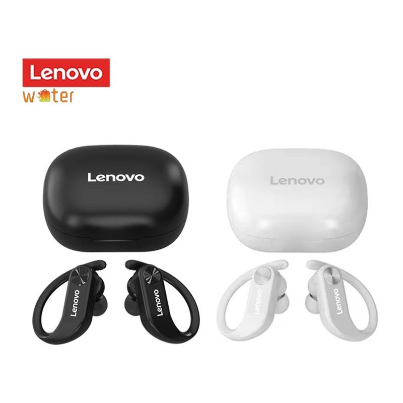 LENOVO - Set 2 De Lenovo audifonos LP7 De tws bluetooth-Negro y Blanco