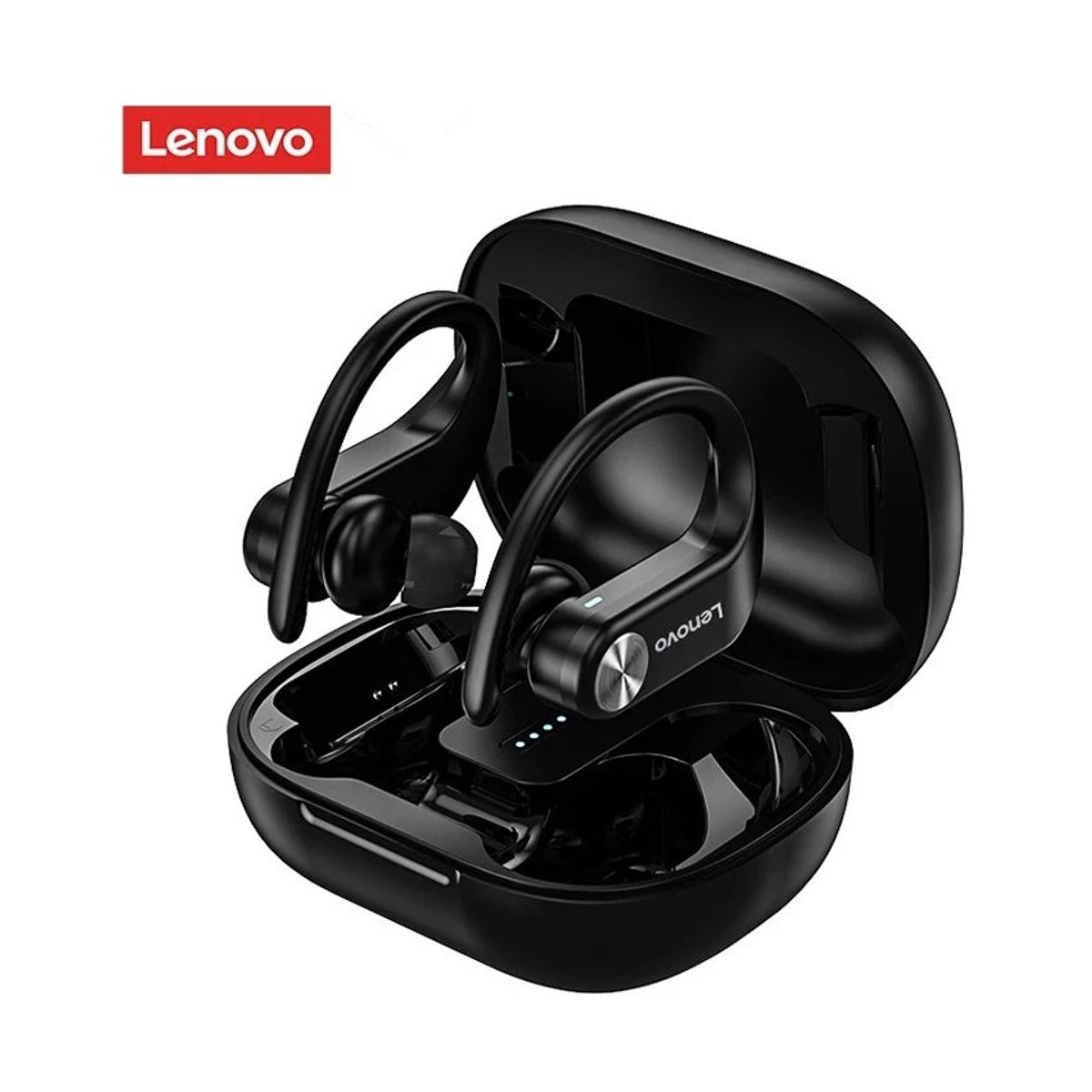 LENOVO - Set 2 De Lenovo audifonos LP7 De tws bluetooth-Negro y Blanco