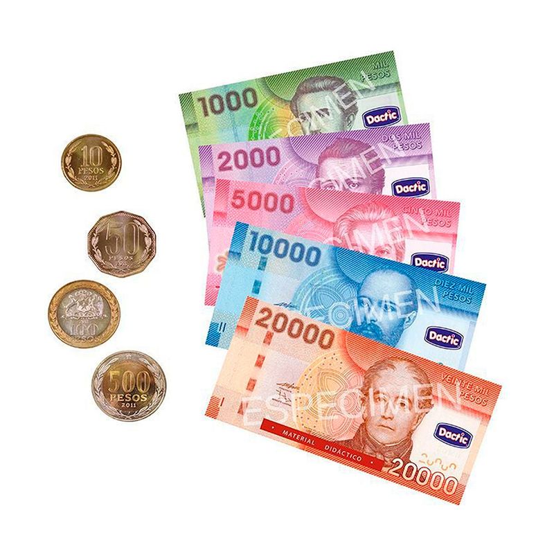 DACTIC - Set Billetes Y Monedas Para Juegos Didacticos Dactic