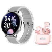 LP40 Pro De Audífonos-Rosa y Toumi Watch Fit 3 Pro-W