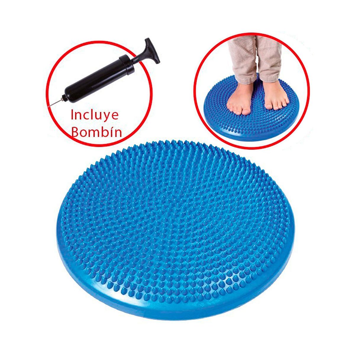 DACTIC - Juego didactico Cojin con Aire mas Bombin 33cm Dactic