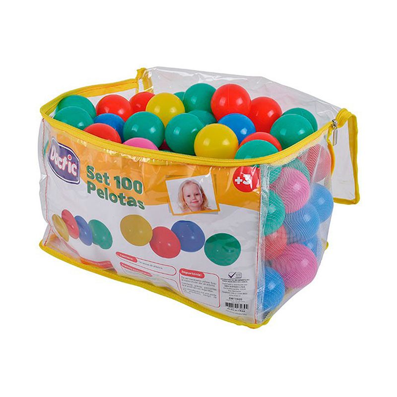 DACTIC - Set Pelota plastica 6cm Dactic Bolsa 100uds