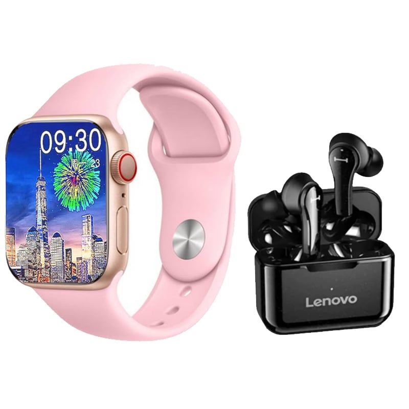 LENOVO - Audífonos Lenovo QT82 BT 500mAh-Negro y Toumi Watch S9 Pro-P