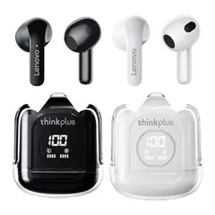 LENOVO - Set 2 De XT65 De Auricular bluetooth inalámbrico-Negro+Blanco