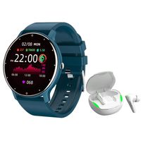 Audífonos xt92 de tws-Blanco y toumi fit 2-Bu watch