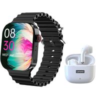 Audífonos LP40 Pro-Blanco y Toumi I9 PRO Reloj inteligente