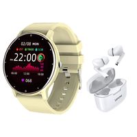 Audífonos xt90 de tws-Blanco y toumi fit 2 watch-Y