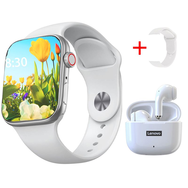 LENOVO - Audífonos Lenovo LP40 Pro-Blanco y Smart Watch Toumi GT-T2 PRO MAX-B