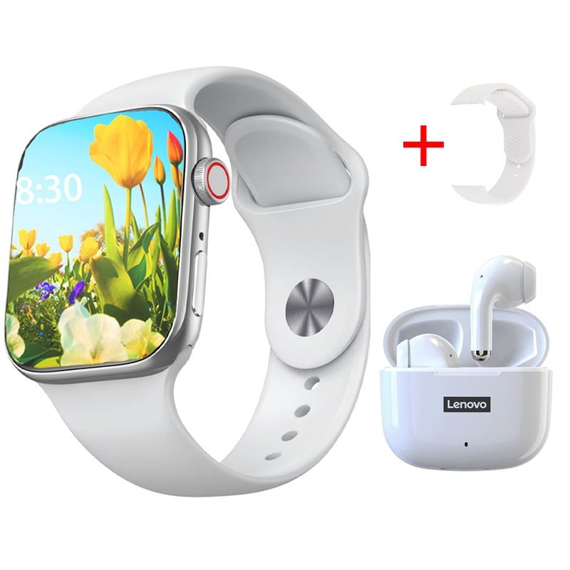 LENOVO - Audífonos Lenovo LP40 Pro-Blanco y Smart Watch Toumi GT-T2 PRO MAX-B