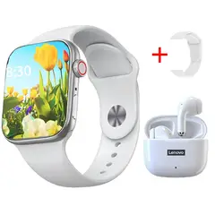 LENOVO - Audífonos LP40 Pro-Blanco y Smart Watch Toumi GT-T2 PRO MAX-B_