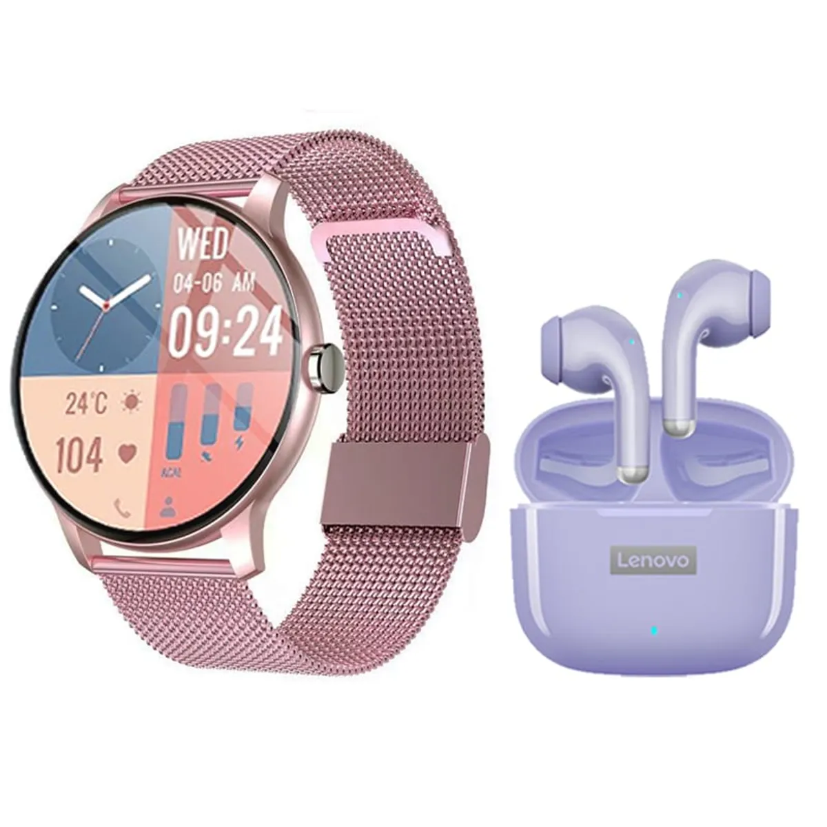 LENOVO - Audífonos Lenovo LP40 Pro y Toumi Fit Pro watch Reloj inteligente