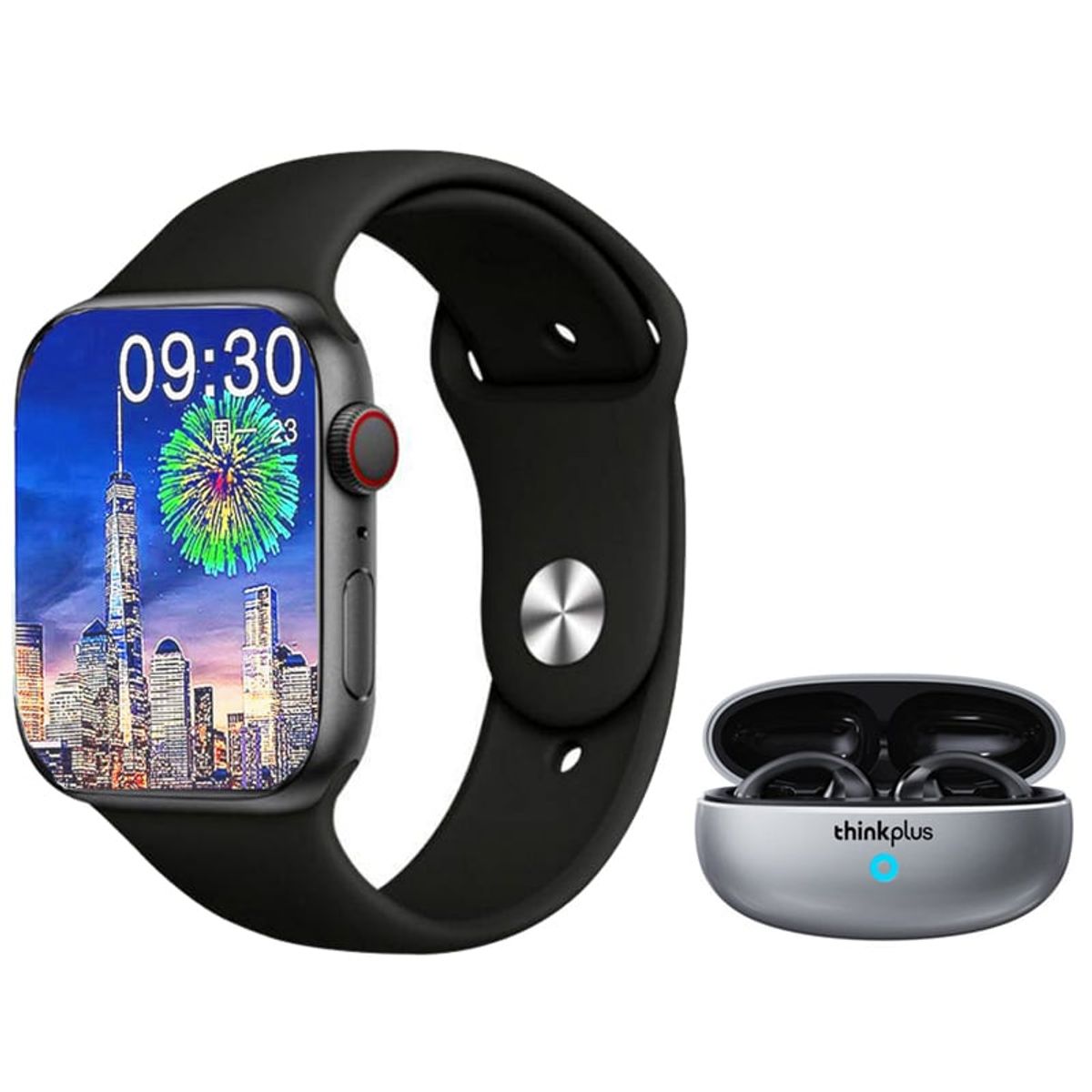 LENOVO - Lenovo XT83II De auriculares y Toumi Watch S9 Pro-Negro