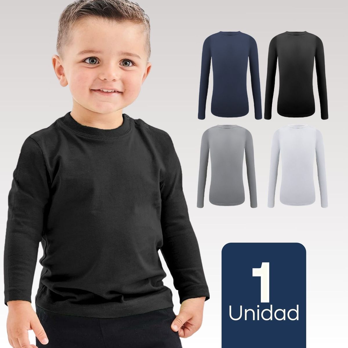 UTILISIMO - Camiseta Polera Polar Niño Primera Capa Surtido