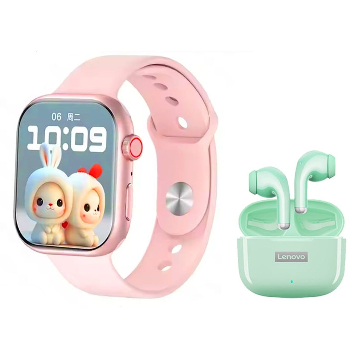 LENOVO - Lenovo LP40 PRO V Audífonos Bluetooth y S10 reloj inteligente P